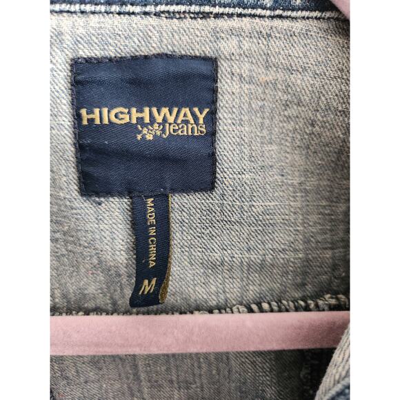 Girls Mini Denim Crop Jacket M - Picture 2 of 6